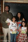 Kabir Bedi & Family At 'Akanksha' NGO