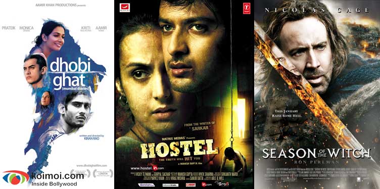 Dhobi Ghat Movie Poster, Hostel Movie Poster, Season Of The Witch Movie Poster
