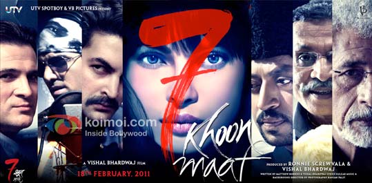 7 Khoon Maaf (Saat Khoon Maaf) Review By Komal Nahta