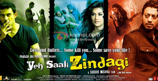Chitrangda Singh, Irrfan Khan, Arunoday Singh (Yeh Saali Zindagi Movie Wallpaper)