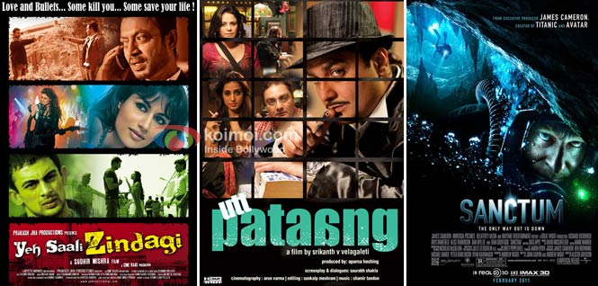 Yeh Saali Zindagi Movie Poster, Utt Pataang Movie Poster, Sanctum Movie Poster