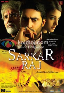 Amitabh Bachchan, Abhishek Bachchan, Aishwarya Rai (Sarkar Raj Movie Poster)