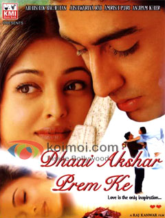 Aishwarya Rai, Abhishek Bachchan (Dhaai Akshar Prem Ke (2000) Movie Poster)