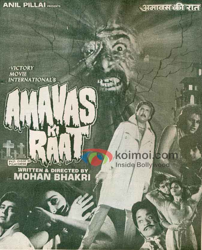 8 Classic Bollywood Horror Movie Posters (Amavas Ki Raat Movie Poster)