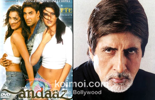 Andaaz Movie poster, Amitabh Bachchan
