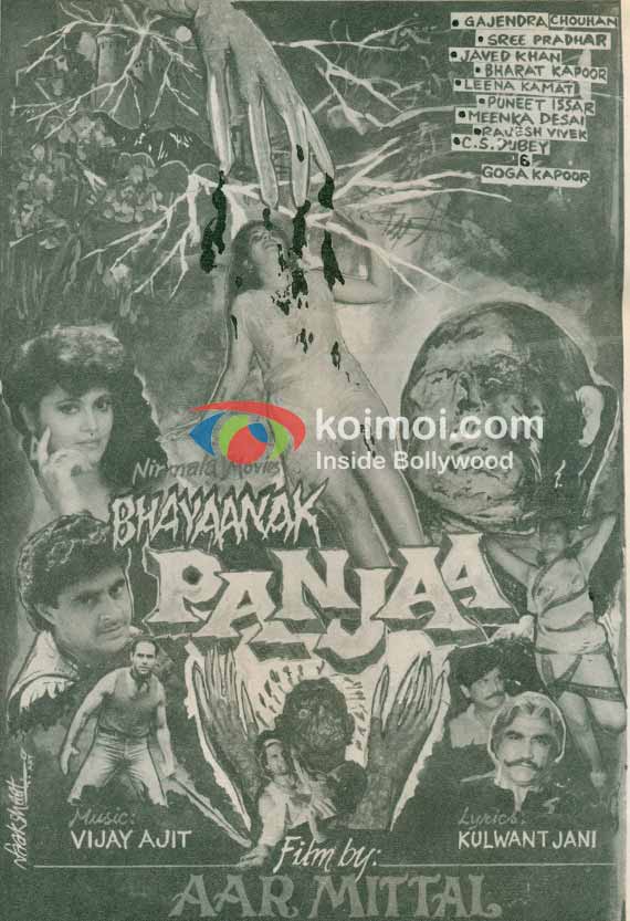 8 Classic Bollywood Horror Movie Posters (Bhayaanak Panjaa Movie Poster)