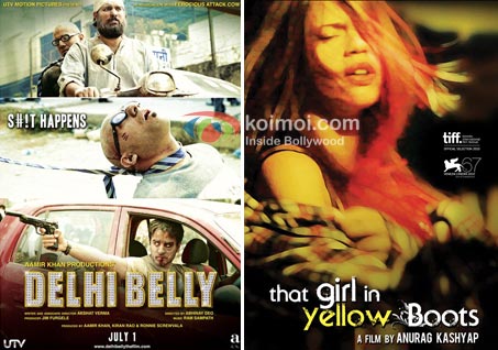 Delhi Belly Movie Poster, That Girl In Yellow Boots Movie Poster