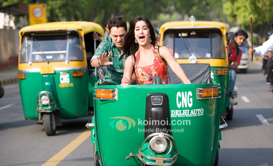 Imran Khan, Katrina Kaif Open Rickshaw Ride