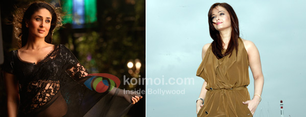 Kareena Kapoor in a still from Bodyguard; Aishwarya Rai Bachchan at Cannes, where Heroine was launched.