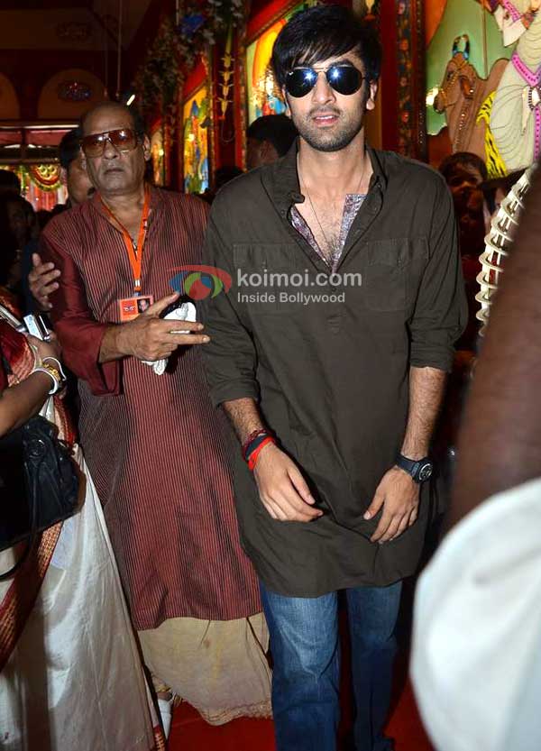 Ranbir Kapoor At Durga Pooja