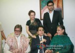 Amitabh Bachchan ,Abhishek Bachchan, Jaya Bachchan At Dilip Kumar's Birthday