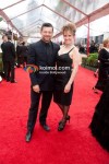 Andy Serkis, Lorraine Ashbourne At Golden Globe Red Carpet 2012
