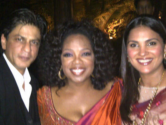 Shah Rukh Khan, Oprah Winfrey, Lara Dutta