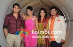 Vishal Malhotra, Mahima Chaudhry, Sachin Pilgaonkar On The Sets Of A Television Show