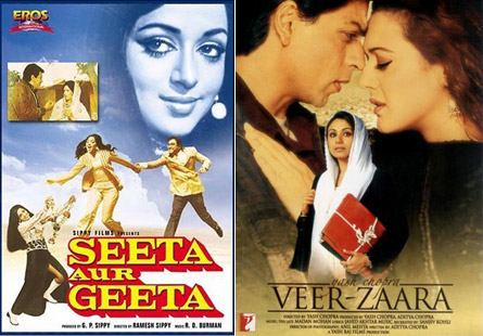 Seeta Aur Geet Movie Poster, Veer-Zaara Movie Poster