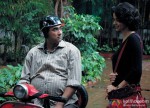 Ranvir Shorey on a bike with Gul Panag in Fatso Movie Stills