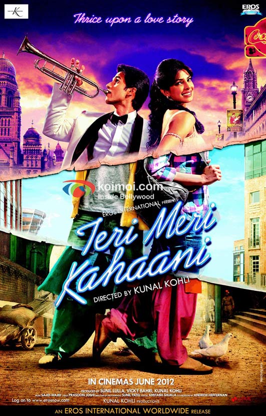 Shahid Kapoor and Priyanka Chopra In Teri Meri Kahaani Movie Poster