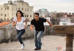 Katrina Kaif and Salman Khan in action in Ek Tha Tiger Movie Stills