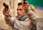 Salman Khan in an action scene with gun in Ek Tha Tiger Movie Stills
