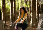 Ileana D'Cruz on a bicycle in Barfi! Movie Stills