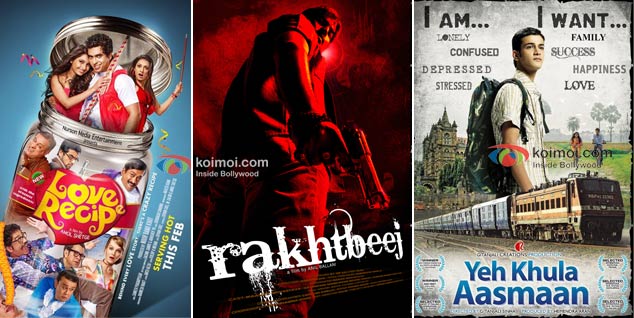 Love Recipe, Rakhtbeej, Yeh Khula Aasmaan Movie Posters