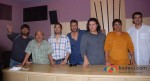 Wajid, Sameer, Mika Singh, Ajay Devgn, Sajid Khan, Sajid, Vashu Bhagnani, Siddharth Roy Kapur at the song recording of Himmatwala