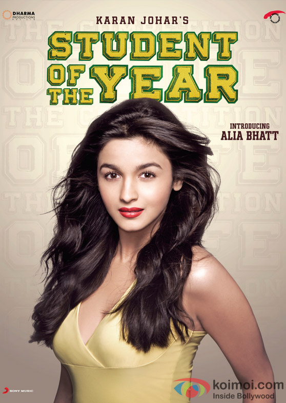 Alia Bhatt in Student Of The Year Movie Poster