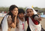 Amita-Pathak-Ayush Khedekar and Ashwini Kalsekar at racing ground in Ek Tha Hero Movie Stills