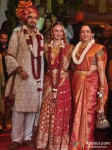 Bharat Takhtani, Hema Malini At Esha Deol's Wedding Ceremony
