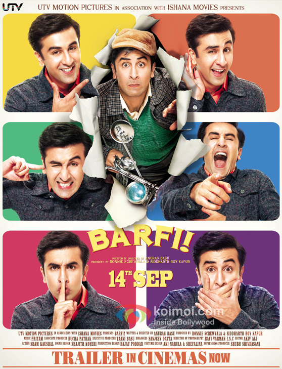 Ranbir Kapoor in Barfi! Movie First Look Poster