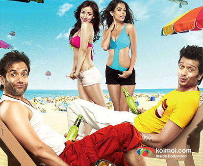 Tusshar Kapoor, Ritesh Deshmukh, Neha Sharma, Sarah Jane Dias In Kyaa Super Kool Hain Hum Movie