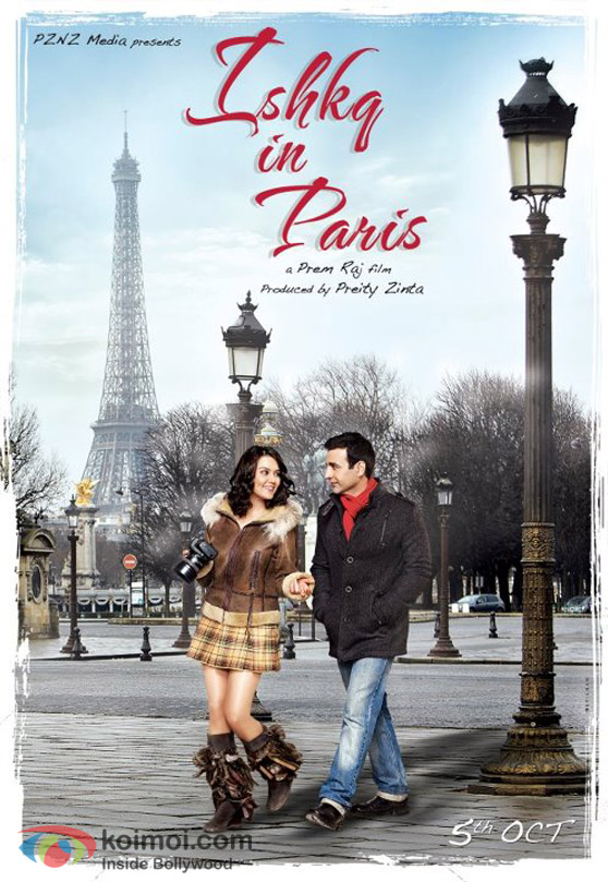 Rhehan And Preity Zinta Ishkq In Paris Movie Second Poster