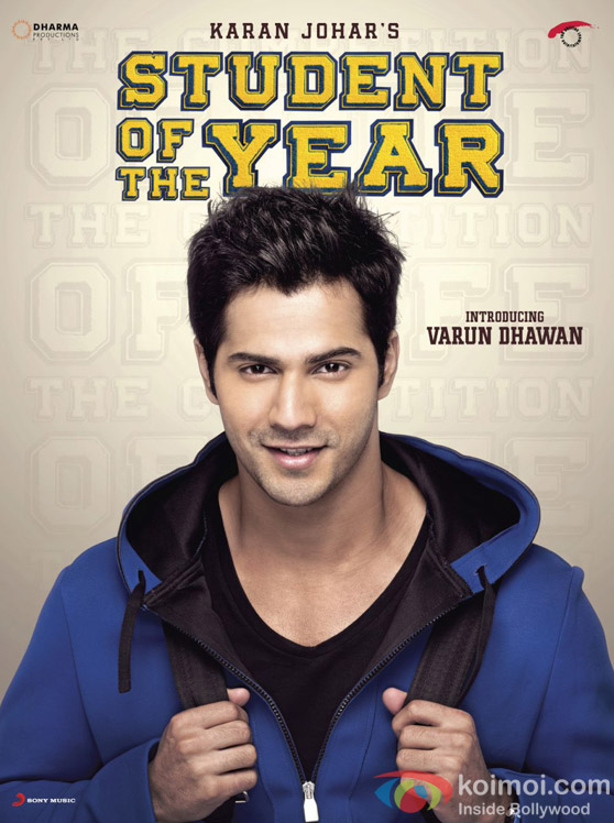 Varun Dhawan in Student Of The Year Movie Poster