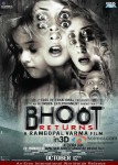 Alayana Sharma, Madhu Shalini, Manisha Koirala and J. D. Chakravarthy in Bhoot Returns Movie Poster