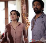 Manisha Koirala and J. D. Chakravarthy look scared in Bhoot Returns Movie Stills
