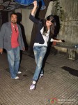 Anurag Kashyap And Anushka Sharma Snapped At Ketnav Theatre For Aiyya Movie Screening Pic 3