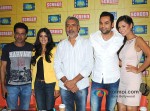 Manoj Bajpai, Anjali Patil, Prakash Jha, Abhay Deol And Esha Gupta Promoting Chakravyuh Movie At Indian Express Office