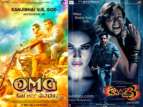 OMG Oh My God! and Raaz 3 Movie Posters