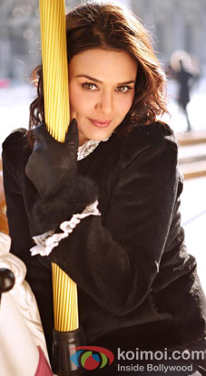 Preity Zinta in a still from Ishkq In Paris Movie