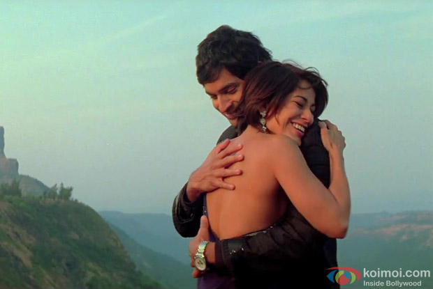 Purab Kohli and Koel Purie in a still from 10ml Love Movie