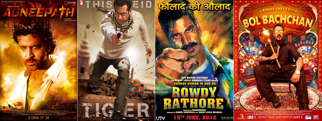 Agneepath, Ek Tha Tiger, Rowdy Rathore and Bol Bachchan Movie Posters