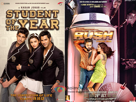 Student Of The Year and Rush Movie Poster