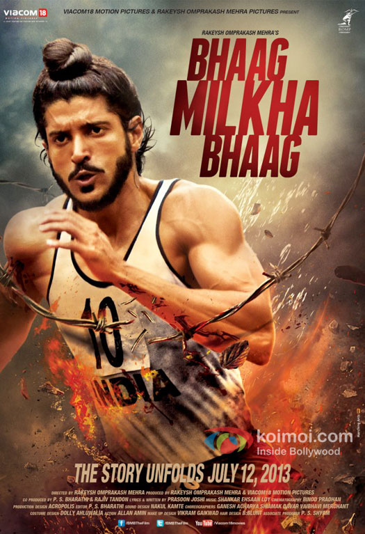 Farhan Akhtar starrer Bhaag Milkha Bhaag Movie First Look Poster