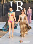 Model walks for Designer Fatima Khan's show atIndia Resort Fashion Week 2012 Pic 1