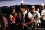 Some champagne for the couple Rajeev Khandelwal and Tena Desae in Table No. 21 Movie Stills