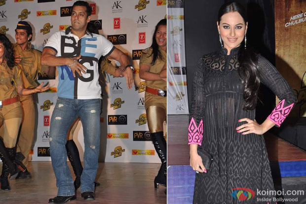 Salman Khan And Sonakshi Sinha At The Special Screening Of Dabangg 2 Koimoi