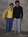 Farhan Akhtar with wife Adhuna Bhabani Akhtar at 'Inkaar' special screening