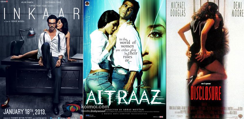 Inkaar, Aitraaz and Disclosure Movie Poster