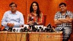 K C Bokadia And Mallika Sherwat And Prafull Saklecha at Press Meet of Film 'Dirty Politics' Pic 1