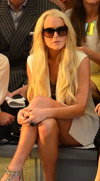 Lindsay Lohan at  Eva Fehren Jewelry Show 2012 